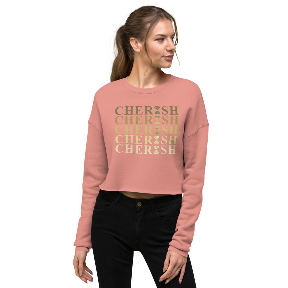 Details about   Women's Fleece Crop Sweatshirt