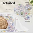 thumbnail image 3 of Easter Bunnies Pillow Covers 12"x20", Spring Cute Rabbits Floral Watercolor Soft Brushed Microfiber Breathable Throw Pillow Covers, Decorative Pillowcase with Zipper for Couch Sofa Bedroom, 3 of 9