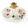thumbnail image 3 of Ceramic Jewelry Dish Holder Tray for Nightstand and Vanity, Pineapple, 3 of 8
