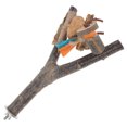 thumbnail image 3 of PBPBOX Wooden Bird Perch Stand with Sturdy Material for Parrot Exercise and Chewing, 3 of 8