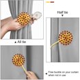 thumbnail image 4 of Crystal Curtain Tiebacks, 2 Pack Star Style Curtain Holdbacks Diamond Clips with Stretchy Wire Rope for Home Office Decoration, 4 of 7