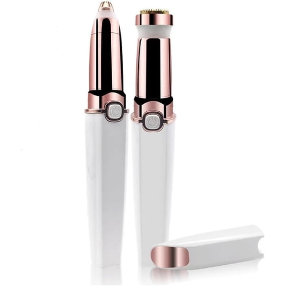 2 in 1 Electric Women's Face, Eyebrow Trimmer, Painless Epilator, Electric Eyebrows Shaver, Facial Hair Trimmer