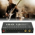 thumbnail image 4 of Alimentation Guitare 10 Sorties DC Isolées, Port USB Alimentation Pédale Guitare avec 1 DC 5V Sortie USB Alimentation Isolée, Matériau Métal Indicateur LED Multi Effet Pédale Guitare, 4 of 7