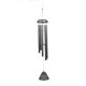 thumbnail image 1 of Toystoory Campanas de viento de metal Colgante de 5 tubos Campanas de viento a prueba de agua Decoración Campanas de viento colgantes con gancho en forma Decoración del hogar Negro Toystoory HA027307-01, 1 of 1