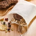 thumbnail image 6 of 50 Pcs 4 x 6 Inches Cotton Muslin Bags, Reusable Drawstring Bags for Tea, Cheesecloth Sachet Party,Home Storage, 6 of 6