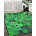 thumbnail image 3 of Ahgly Company Machine Washable Indoor Round Transitional Forest Green Area Rugs, 6' Round, 3 of 7