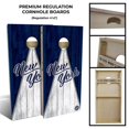 thumbnail image 2 of Slick Woody's Regulation New York Triangle Cornhole Board Set in Navy/White, 2 of 2