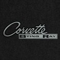 thumbnail image 2 of Lloyd Mats LogoMat Custom-Fit 2PC Carpet Floor Mats for 1963-1965 Chevrolet Corvette, Black, 2 of 4