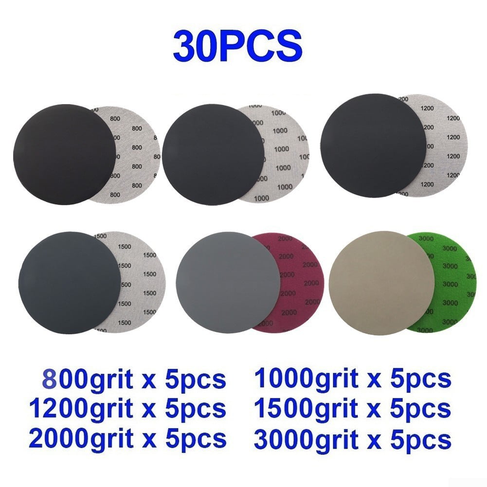 10 x 150mm Hook and Loop Sanding Discs 800 Grit SIA Abrasives Best Quality 