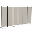 thumbnail image 1 of HOMCOM 6 Panel Room Divider, Folding Privacy Screen, Beige, 1 of 10