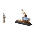 thumbnail image 1 of Conjunto de figuras de mujeres africanas, estatua de dama tribal africana, figura de bailarina de ballet, adorno de resina, artesanía hecha a mano par, 1 of 8