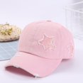 thumbnail image 2 of Unisex Star Print Baseball Cap Fashion Peaked Hat for Outdoor Sun Protection, 2 of 4