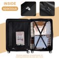thumbnail image 3 of Luggage 3-Pieces Set Travel Lightweight Suitcases with TSA lock Champagne 20"24"28", 3 of 6