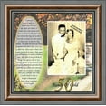 thumbnail image 2 of 50th Wedding Anniversary Gifts for Parents or Couples, 50th Anniversary Decorations for Party, Golden Anniversary 50 Year Gifts, Gift to add to a 50th Anniversary Card, 6779, 2 of 6