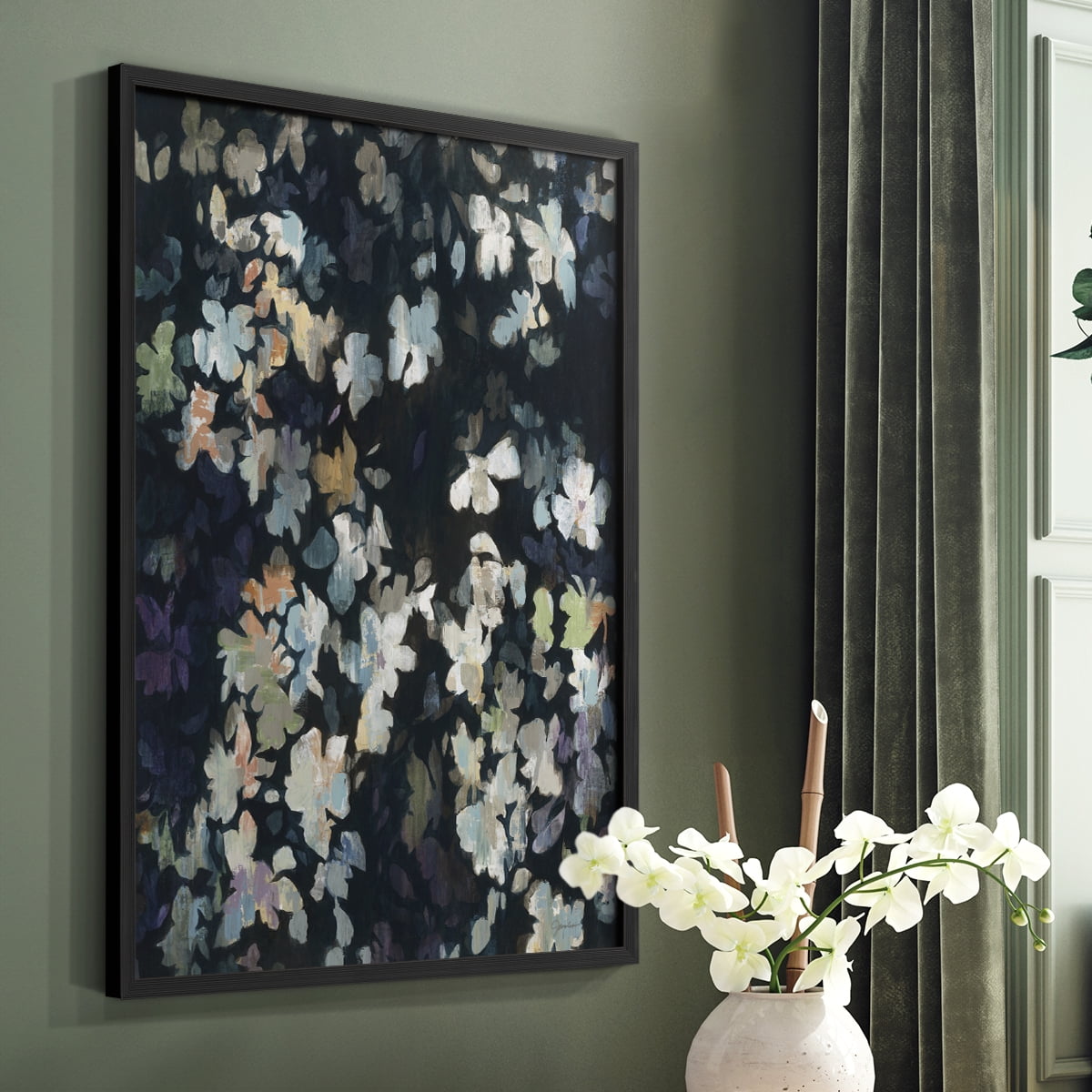 Whirlwind Framed Print in Black Solid Wood 11 x 14 Framed Print