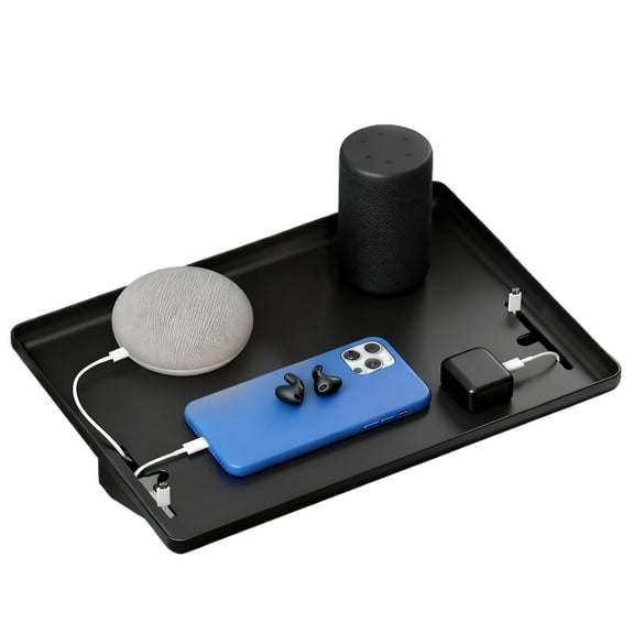 Lofte Bunk Bed Tray for Top Bunk Black Bedside Shelf College Dorm Room and Kids Room Essentials Dorm Bedroom Organizer