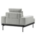 thumbnail image 4 of Armchair Accent Chair, Light Grey Gray, Fabric, Living Kitchen Cafe Bistro Hospitality Restaurant, Modern Contemporary HB34547, 4 of 8