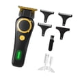 thumbnail image 2 of Cortadora de Cabello, Cortadora de Cabello, Herramienta de Aseo, Herramienta de Peluquería, Bajo Ruido, Retro, Cortadora de Cabello Inalámbrica Eléctr negro, 2 of 8