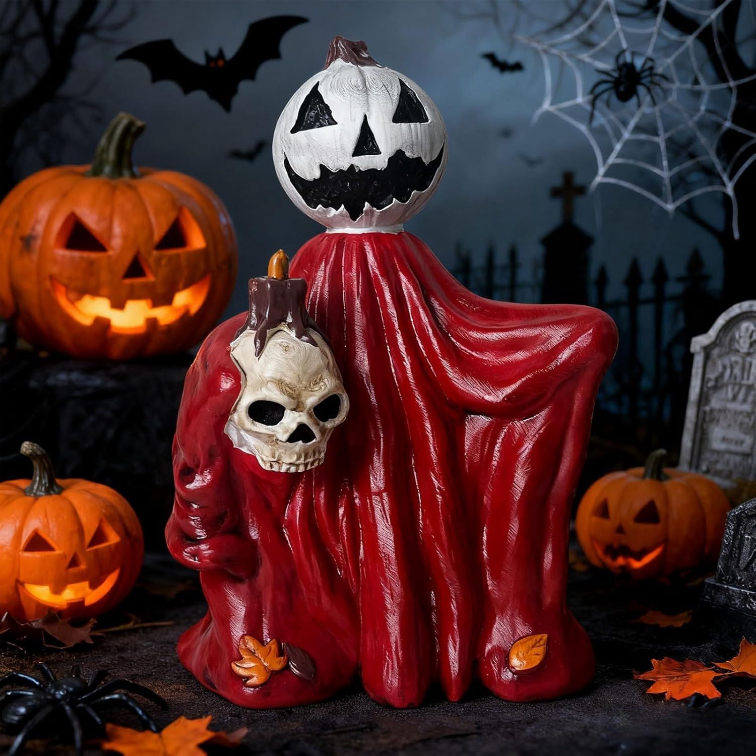 Resin Ghost Statue 4.8 Inch Cute Halloween Decor for Shelf and Desk