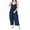 AA-Navy, variant on lcziwo Lightening Sale, Jumpsuits for Women Loose Fit Sleeveless Strap Playsuit Summer Cotton Linen Bib Overalls Solid Color Onesie Pants with Pockets Army Green XXL