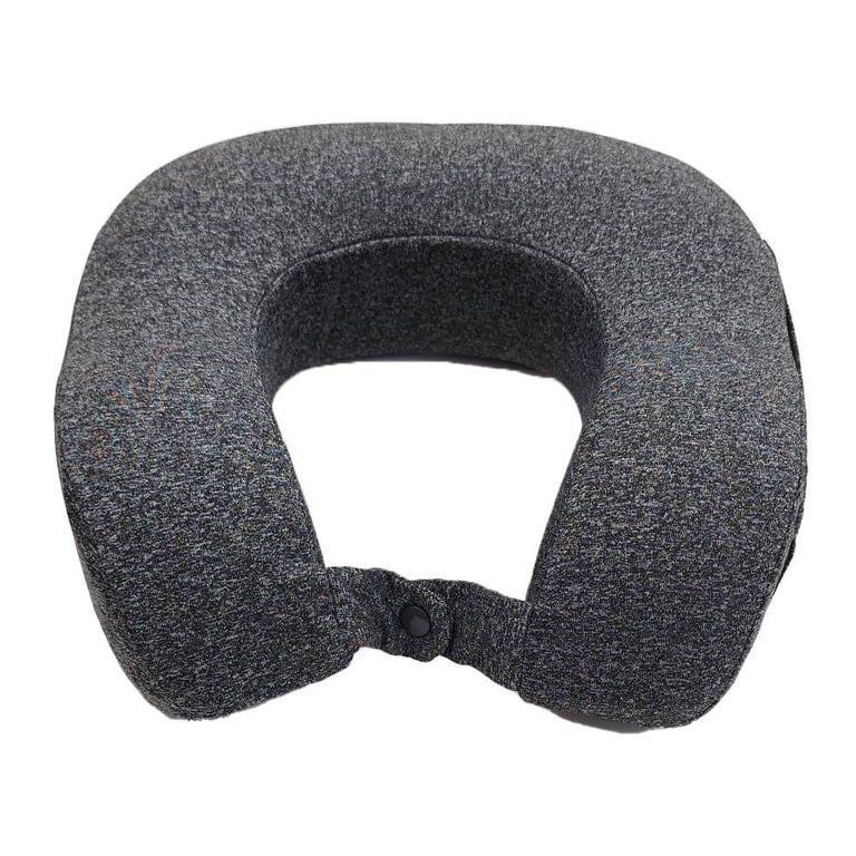 Protege Cool Touch Memory Foam Neck Pillow Travel Set, Gray photo 5