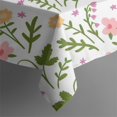thumbnail image 5 of Pioneer Flower Floral Print Pattern Square Tablecloth,Waterproof Square Table Cover,Wipeable Spillproof Washable Table Cover for Home Kitchen Party Decor 60"x60"(152x152cm), 5 of 6