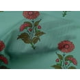 thumbnail image 4 of oneOone Cotton Poplin Dusty Teal Green Fabric Floral Block Sewing Craft Projects Fabric Prints By Yard 56 Inch Wide, 4 of 4