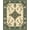 Green Cream, Pattern 1, variant on ODIKA 8'x10' Washable Area Rug Vintage Engraved Funky Currency Note Bold Border Collage Motif for Living Room, Under Sectional, Family , Durable, Non-Slip