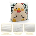 thumbnail image 4 of YINGXI Just a Girl Who Loves Throw Pillow Case，Cartoon Cockerel Print Decorative Cushion Cover for Bedroom , Gifts for Women Girls 24x24in, 4 of 5