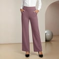 thumbnail image 2 of Laqbezok Women's High Waist Flare Yoga Pants, Bootcut Work Trousers with Pockets, Athletic Dress Slacks for Office & Gym, 2 of 7