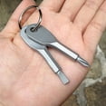 thumbnail image 6 of Visland 2 Keys Stainless Keychain Screwdriver Set Outdoor Multifunction Pocket Tool, 6 of 8