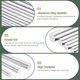 thumbnail image 3 of 3Pcs Varillas de aluminio redondas de 0.47" (12mm) de diámetro, 7.9" (200mm) de largo, barra sólida de aluminio 6061 para construcción industrial, manualidades DIY, plata, 3 of 6