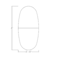 thumbnail image 3 of 8 Person Oval Conference Table Metal T Bases Harmony Series w/Electric, 3 of 6