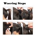 thumbnail image 5 of Extension de Queue de Cheval Droite 61 cm Extension de Cheveux Synthétiques Postiche pour Femmes 130G, 5 of 5