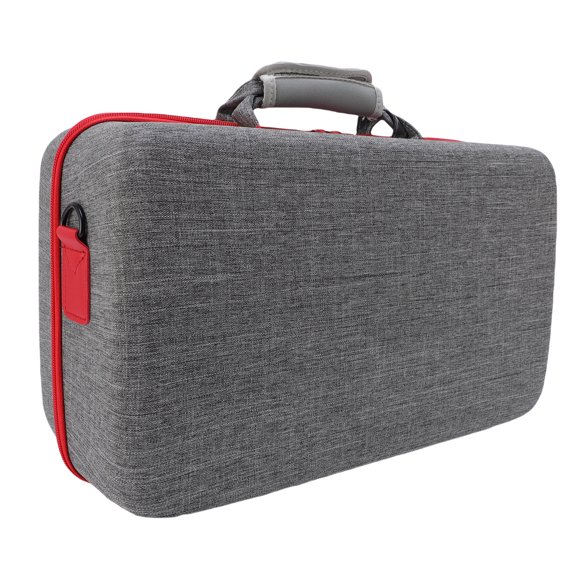 Game Console Travel Case for Pro, Hard Shell Carrying Case with Shoulder Strap, Nylon Material, Fit for Controller, Headphones, Vertical Stand, Power Supply