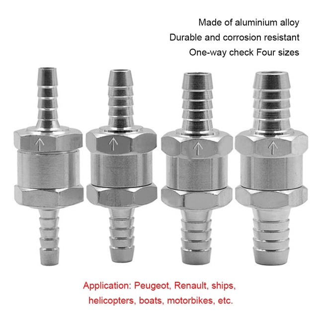 Check Valve Pneumatic Fitting Quick Waterproof Lightweight One-way Valves Coupling Connector Durable Coupler for Air Compressor 6MM