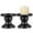 Black, variant on NIAIZEK Set of 2 Black Metal Pillar Candle Holders for Home Decor, Stylish Candlestick Holders 3.15x2.76x2.56 inches