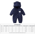 thumbnail image 3 of BENJAMJAM 0-2Y One-Piece Romper Bear Ear Hood Adorable Bear Patch Detail Multiple Colors Ideal Fall/Winter Outings & Daily Wear, 3 of 14