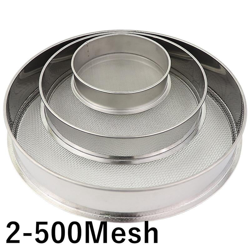 304 Stainless Steel Lab Test Sieve - 12 Inch (30cm) Diameter, 4 Mesh (4.75mm Aperture) For Sample Analysis