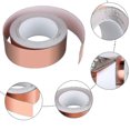 thumbnail image 2 of Copper Tape 20m X 50mm, Vegena Copper Foil Tape Emi Copper Foil Tape, 2 of 4