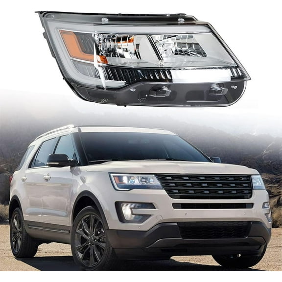 LABLT Headlights Front Head Lamps Replacement for 2016-2019 Ford Explorer Limited/XLT/Platinum LED DRL Headlight Headlight Assembly Passenger Side