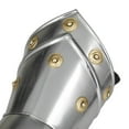 thumbnail image 5 of Hands 14" Metal Silver Replica Medieval Armor Gloves, by DecMode (2 Count), 5 of 9