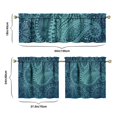 thumbnail image 6 of Paisley Curtains 24 Inch Short - 3 Panel Set, Vintage Bohemian Ethnic Floral Pattern, Colorful Retro Chic Design, Artistic Rod Pocket Window Curtain for Living Room, Bedroom, Easy Wash, 6 of 6