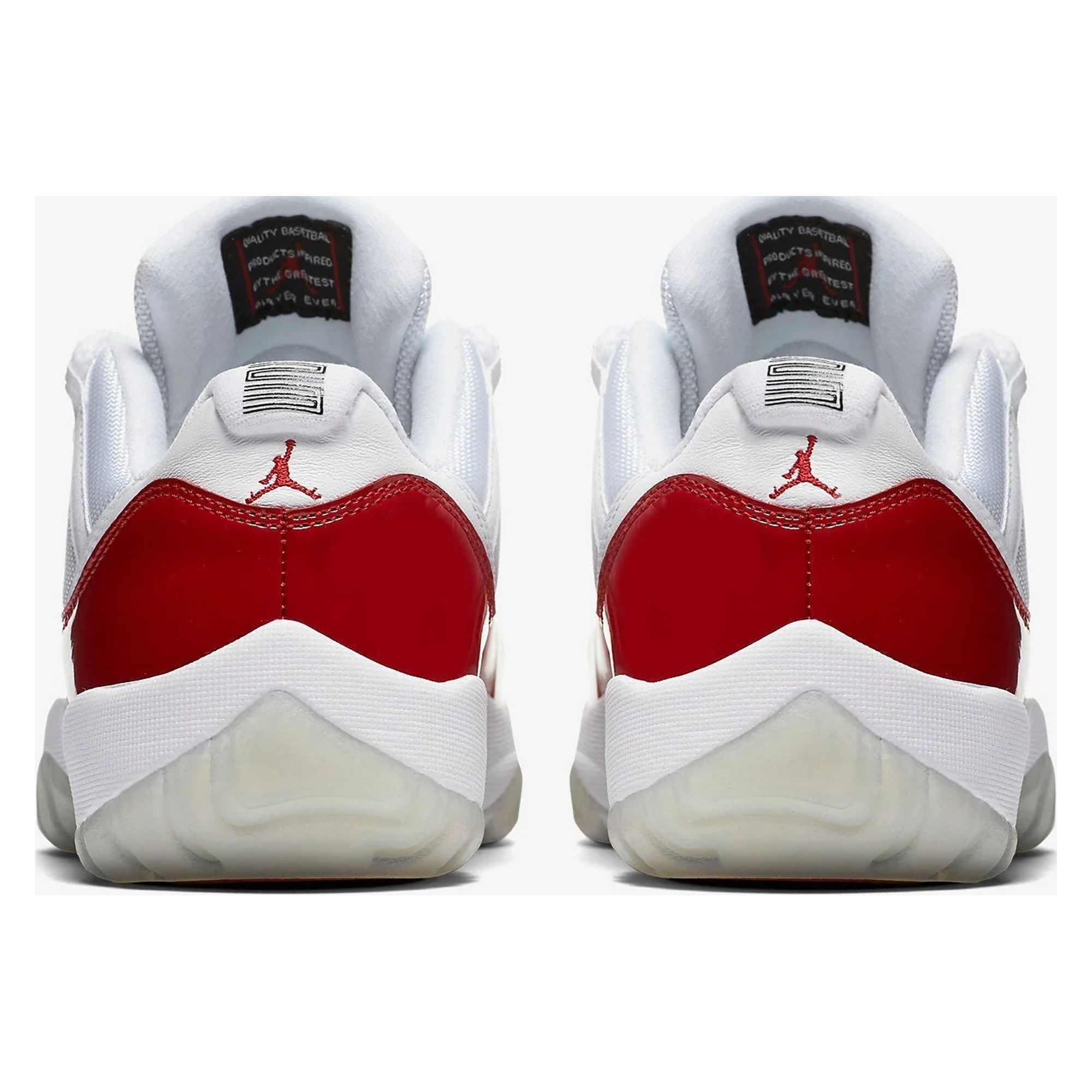 Nike Mens Air Jordan 11 Retro Low White/Varsity Red-Black 528895-102 - image 5 of 6