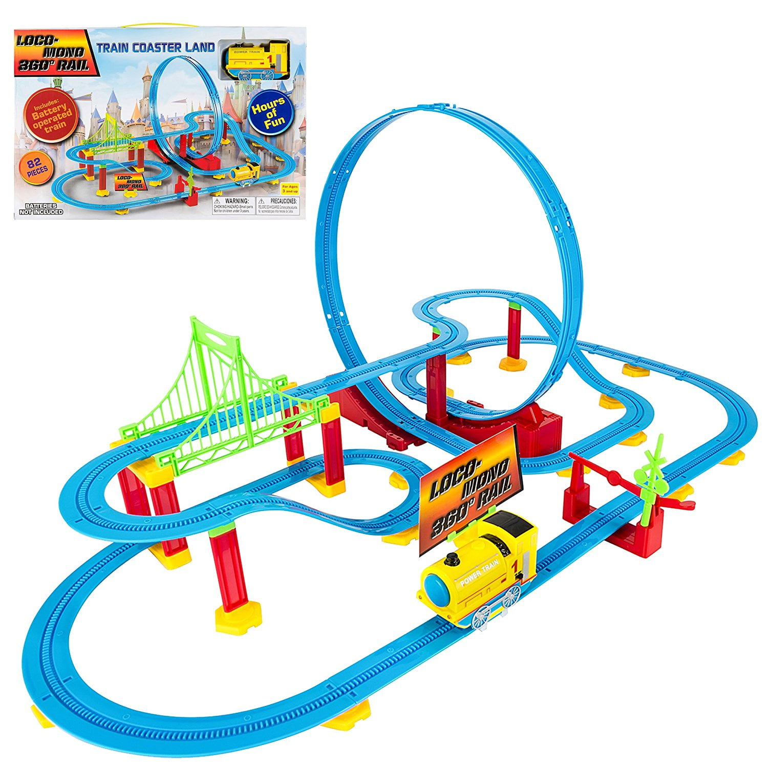 roller coaster train set