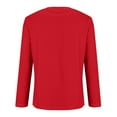 thumbnail image 6 of Holzkary Henley Long Sleeve Shirts for Women, Lightweight Long Sleeve Tops for Women Loose Fit Basic Pullover with Button Long Sleeve Tops 2025 Autumn Womens Neck T Shirts Casual Shirts Uk Red Xxl, 6 of 9