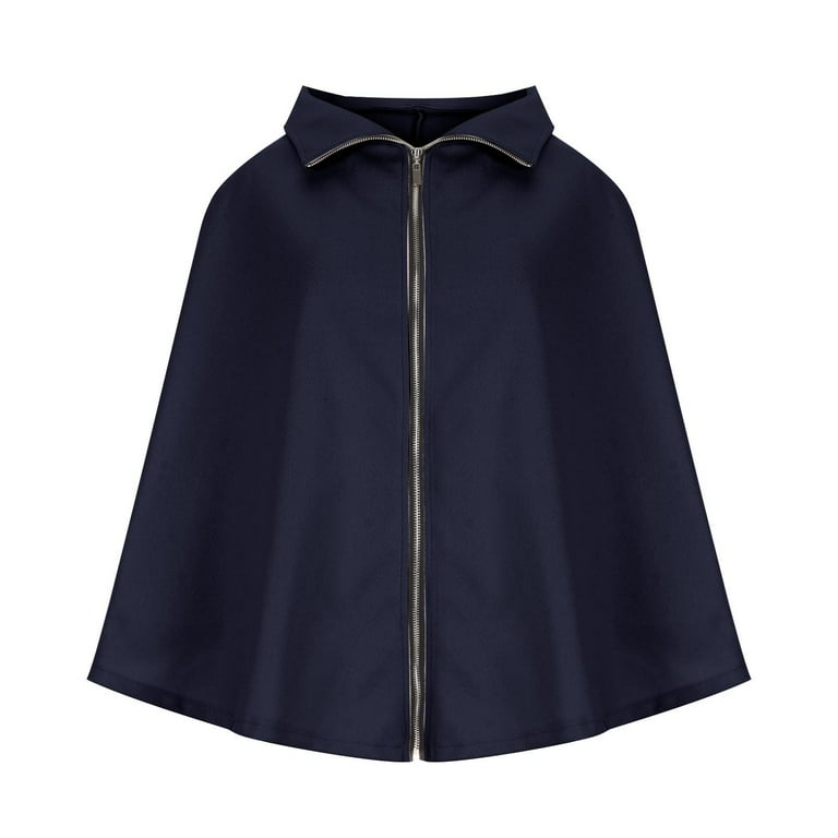 IROINNID Women's Long Sleeve Cape Jacket Coat Stand Collar