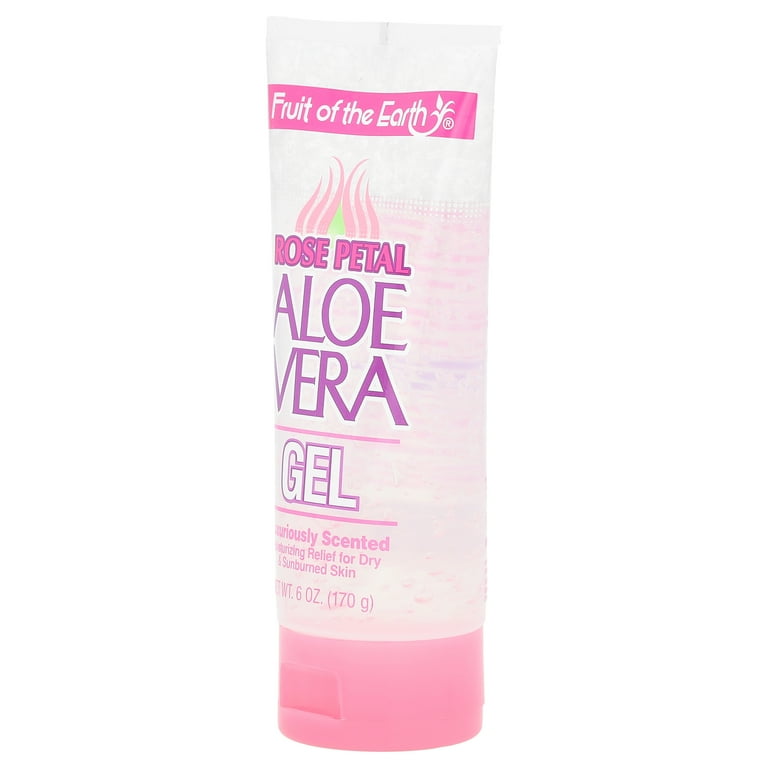 Fruit of the Earth Rose Petal Aloe Vera Gel 6 oz - Walmart.com