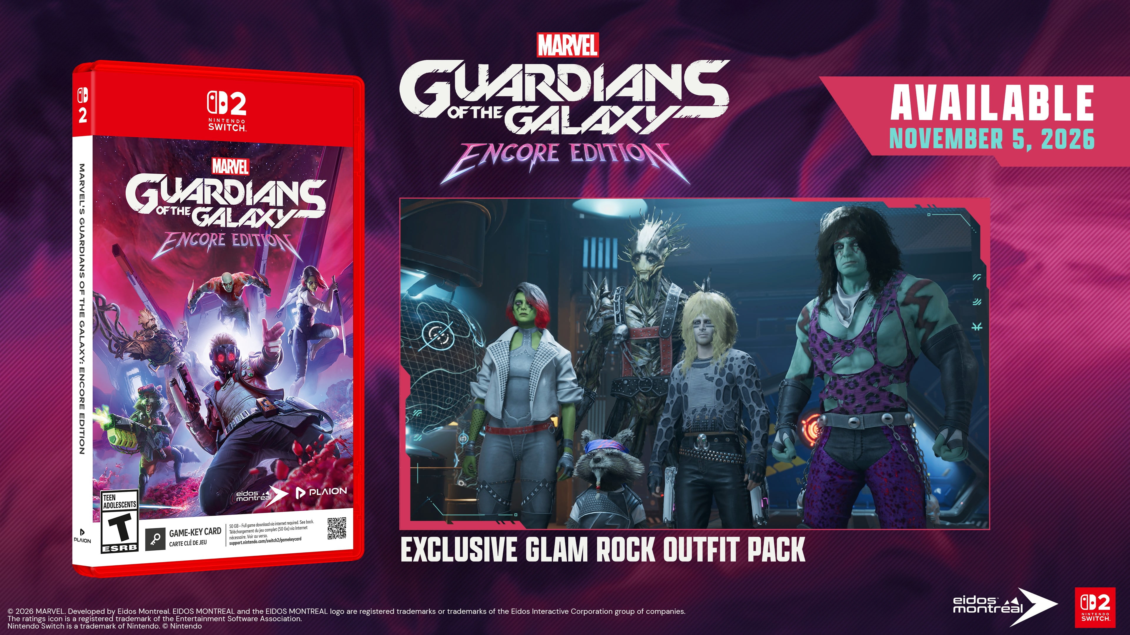 Marvel's Guardians of the Galaxy: Encore Edition - Nintendo Switch 2 Game