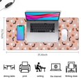 thumbnail image 5 of Long Mouse Pads for Desk,Halloween Ghosts Bats and Pumpkins Desk Mats on Top Of Desks, Desk Mouse Pad Extra Large with 3mm Non-Slip Base and Stitched Edge for Gaming,Office,Work,Home 35.4"x15.7", 5 of 6